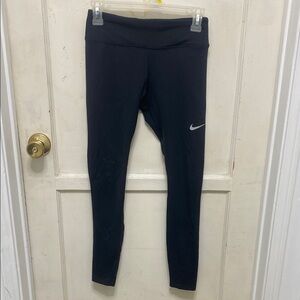 Nike Black Leggings with Swoosh Logo